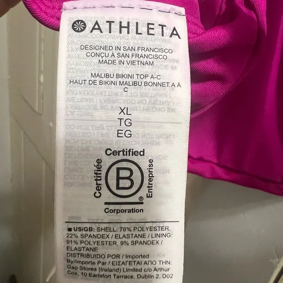 NWT Athleta Malibu Bikini Top - Picture 3 of 5
